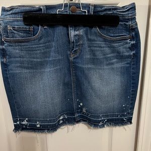Loft destroyed mini skirt